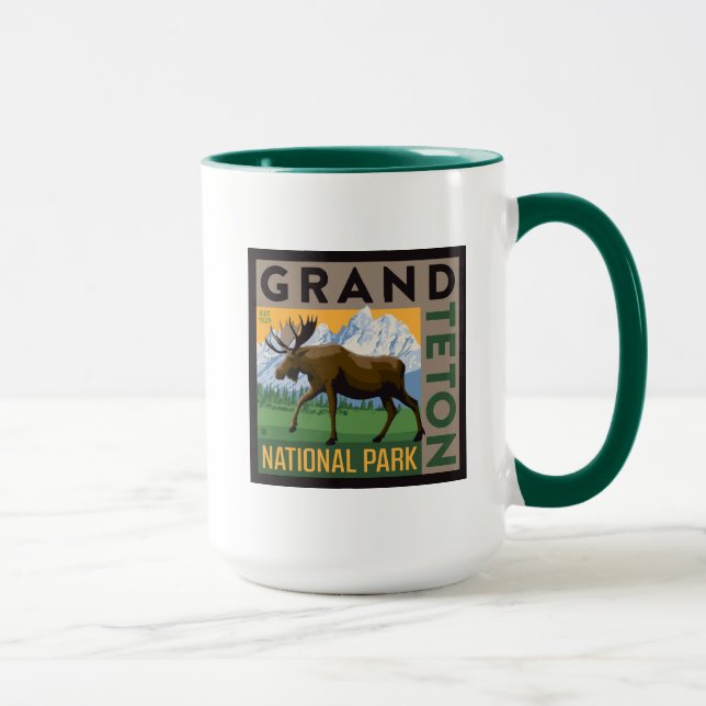 Grand Teton nationalpark Moose Mugg (Höger)
