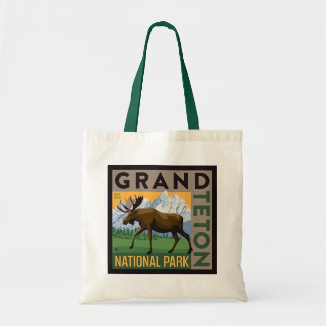 Grand Teton nationalpark Moose Tygkasse (Framsidan)