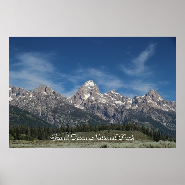 Grand Teton nationalpark Poster (Framsidan)