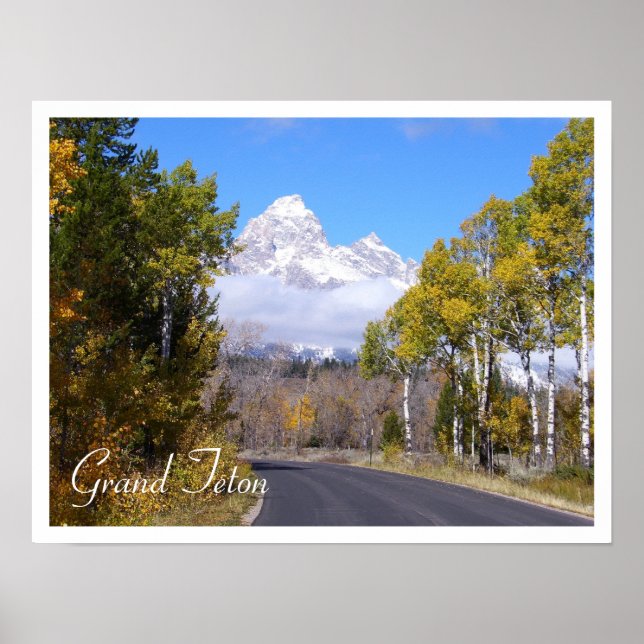 Grand Teton nationalpark Poster (Framsidan)