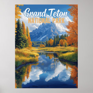 Grand Teton nationalpark Poster