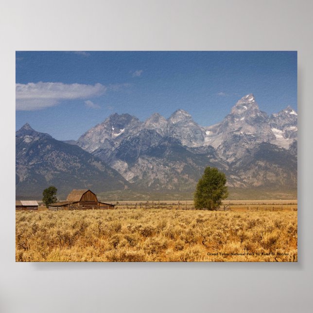Grand Teton nationalpark Poster (Framsidan)