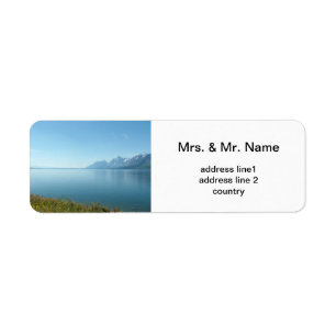 Grand Teton nationalpark Returadress Etikett