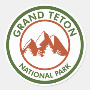 Grand Teton nationalpark Runt Klistermärke