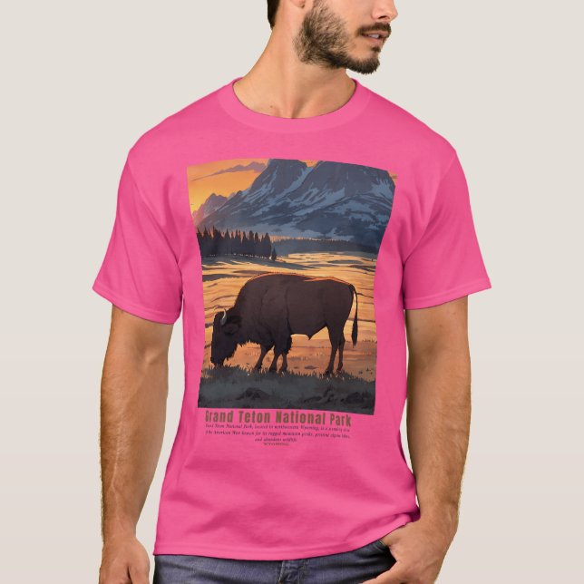 Grand Teton nationalpark T Shirt (Framsida)