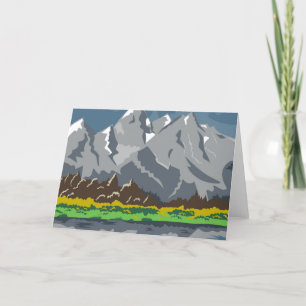 Grand Teton nationalpark Tack Kort