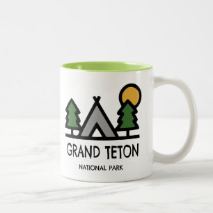 Grand Teton nationalpark Två-Tonad Mugg