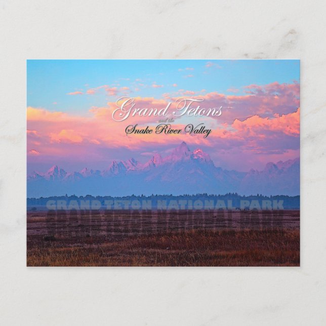 Grand Teton nationalpark Vykort (Framsida)