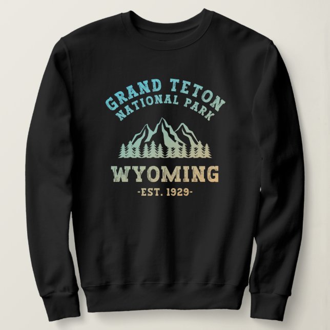 Grand Teton nationalpark Wyoming Gradient T Shirt (Design framsida)