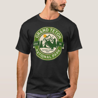 Grand Teton nationalpark Wyoming Hike Camp Outrs T Shirt