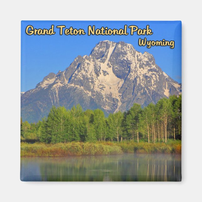 Grand Teton nationalpark Wyoming Magnet (Framsidan)