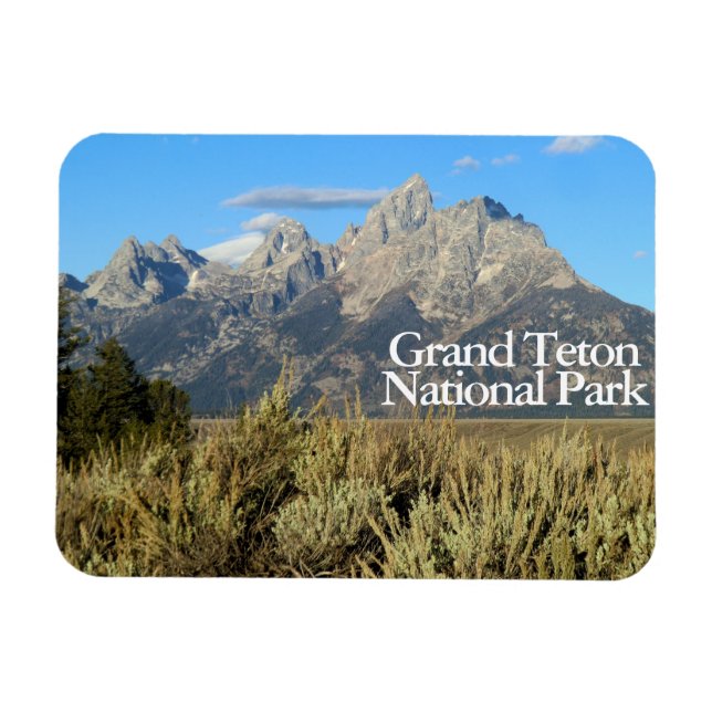 Grand Teton nationalpark Wyoming Magnet (Horisontell)