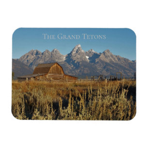 Grand Teton nationalpark Wyoming med Barn Magnet