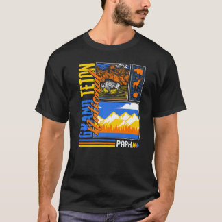Grand Teton nationalpark Wyoming Mountain Hiking T Shirt