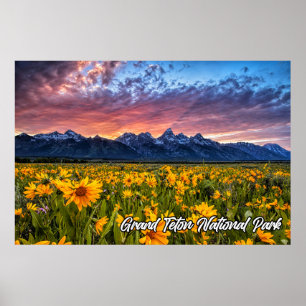 Grand Teton nationalpark, Wyoming Poster