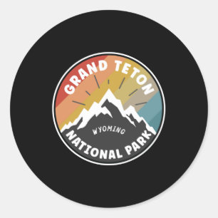 Grand Teton nationalpark Wyoming Runt Klistermärke
