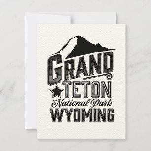 Grand Teton nationalpark, Wyoming Vintage affisch