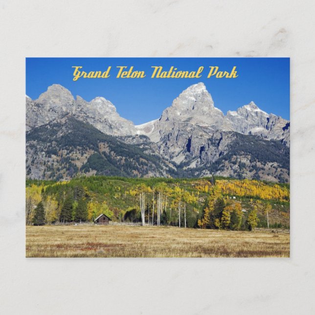 Grand Teton nationalpark, Wyoming Vykort (Framsida)