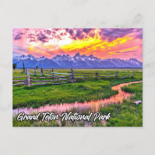 Grand Teton nationalpark, Wyoming Vykort