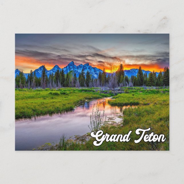 Grand Teton nationalpark, Wyoming Vykort (Framsida)