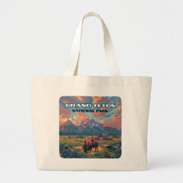 Grand Teton nationalparksbergen Bison Wyoming Jumbo Tygkasse