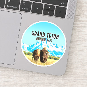 Grand Teton Park Wyoming Vintage resor Klistermärken