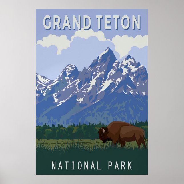 Grand Teton Poster (Framsidan)