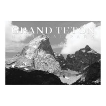 Grand Teton Poster, nationalparksutskrift