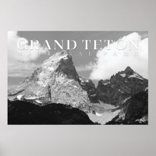 Grand Teton Poster, nationalparksutskrift Poster