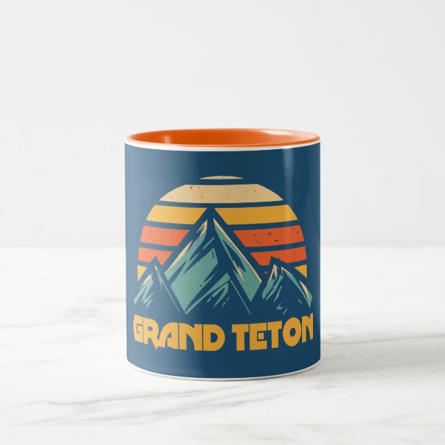 Grand Teton Retro Turkos Två-Tonad Mugg (Center)