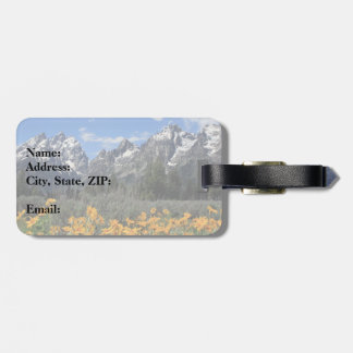 Grand Teton Springtime Souvenir Photo Bagagebricka