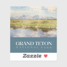 Grand Teton Sticker, nationalparken Decal