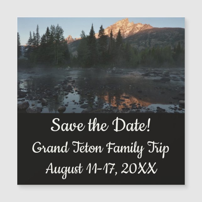 Grand Teton Sunrise i Cottonwood Bäck (Framsida)