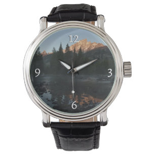 Grand Teton Sunrise i Cottonwood Bäck Armbandsur