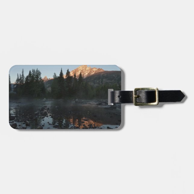 Grand Teton Sunrise i Cottonwood Bäck Bagagebricka (Horisontell Framsida)
