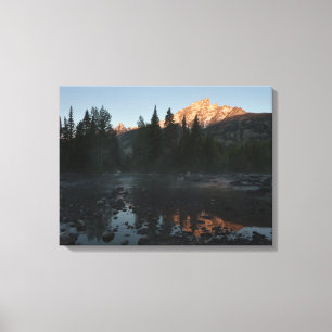 Grand Teton Sunrise i Cottonwood Bäck Canvastryck