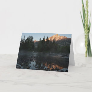 Grand Teton Sunrise i Cottonwood Bäck Kort