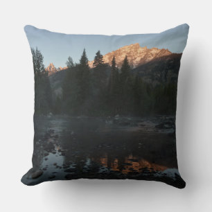 Grand Teton Sunrise i Cottonwood Bäck Kudde