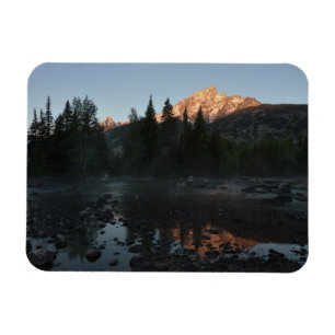 Grand Teton Sunrise i Cottonwood Bäck Magnet