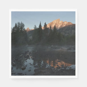 Grand Teton Sunrise i Cottonwood Bäck Pappersservett