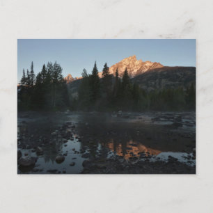 Grand Teton Sunrise i Cottonwood Bäck Vykort