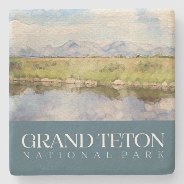 Grand Teton Underlägg, nationalparken Stone Underl Stenunderlägg (Framsidan)