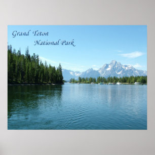 Grand Teton, USA, varmnationalparken Poster