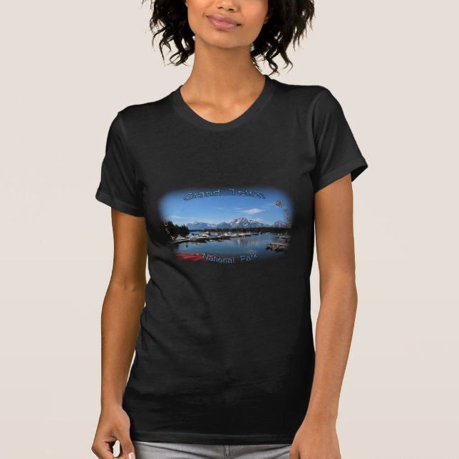 Grand Teton, USA, varmnationalparken T Shirt (Framsida)