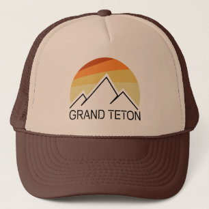 Grand Teton Wyoming Retro Keps