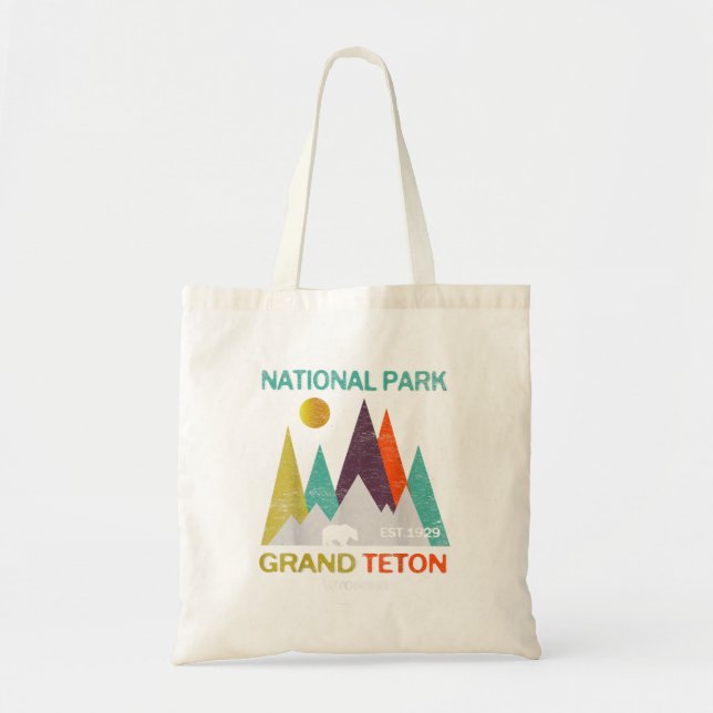 Grand Teton Wyoming US National Park Camping Hikin Tygkasse (Framsidan)