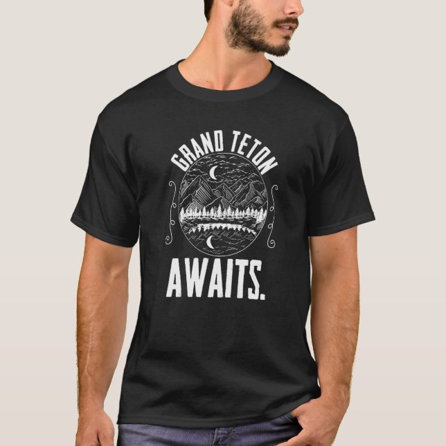 Grand Tetons Awaits Rocky Mountain National Park H T Shirt (Framsida)