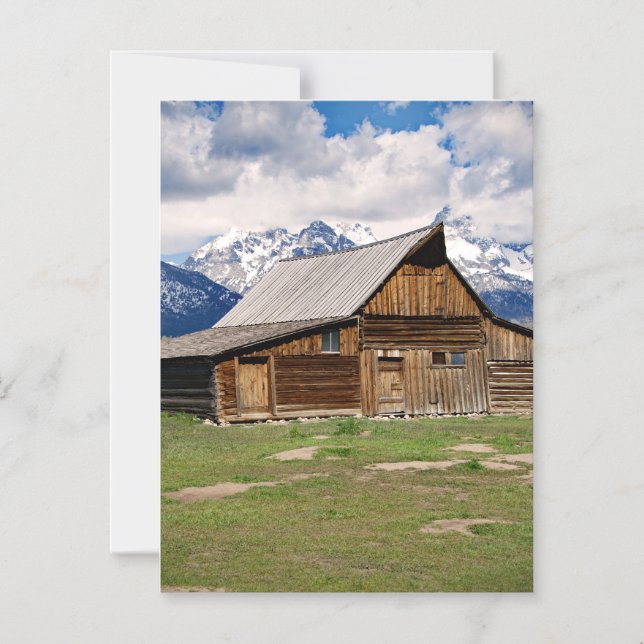 Grand Teton's, Jackson Hole  Magnetisk Inbjudningskort (Framsida)