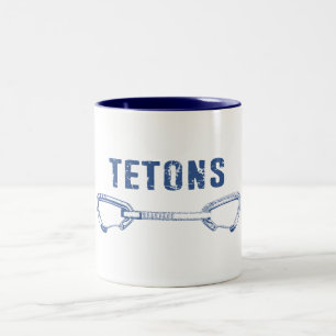 Grand Tetons klättring Quickdraw Två-Tonad Mugg