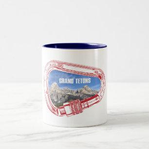 Grand Tetons klättringsbrickor Två-Tonad Mugg